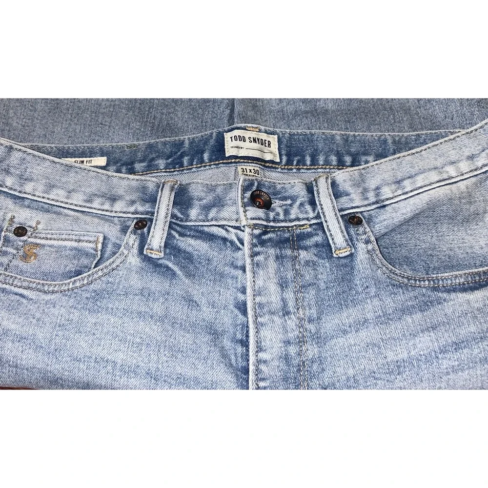 Todd Snyder Slim Fit Stretch 5 Pocket‎ Jeans Men Size 31 X 30 (actual 31 x 29.5)